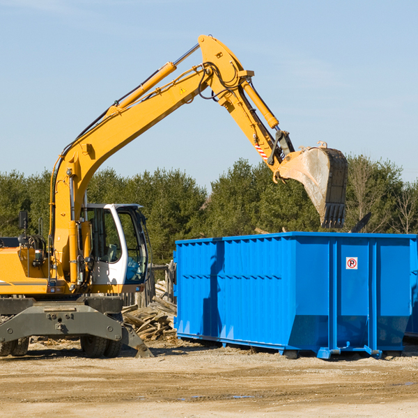 can i choose the location where the residential dumpster will be placed in McDonald Chapel